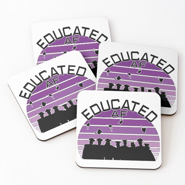 Item preview, educated af graduation designed and sold by design880.