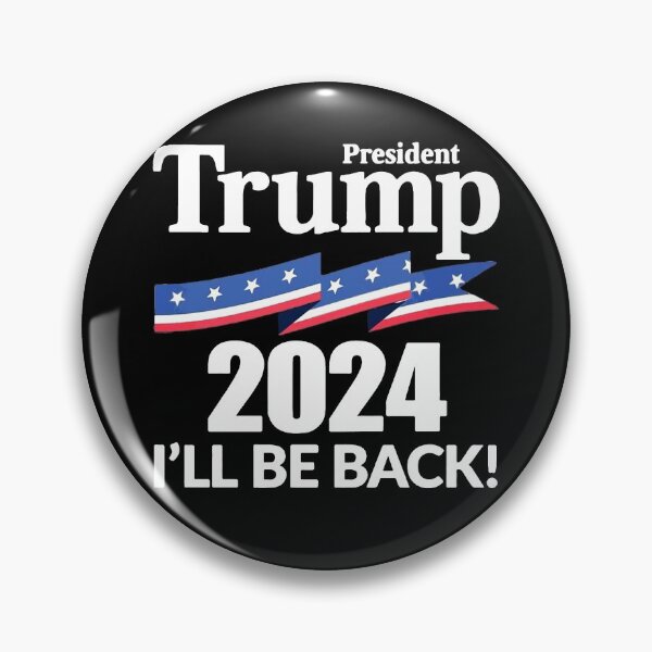 Item preview, President Trump 2024 I Will Be Back  designed and sold by ThomasTrump.