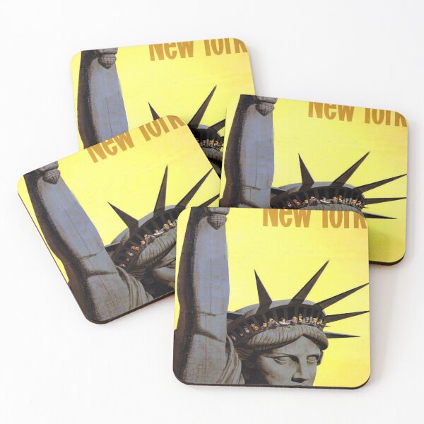 Item preview, retro classic New York municipal airports poster designed and sold by CorasPosters.