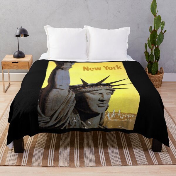 Item preview, retro classic New York municipal airports poster designed and sold by CorasPosters.