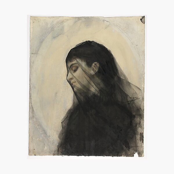 19th Century Head of a Veiled Woman By Anders Zorn Swedish, 1860-1920 Couture Swedish History Swedish Painter Artist Swedish art Gift Idea For Artists Painters Artsy Art Lover Teacher Photographic Print