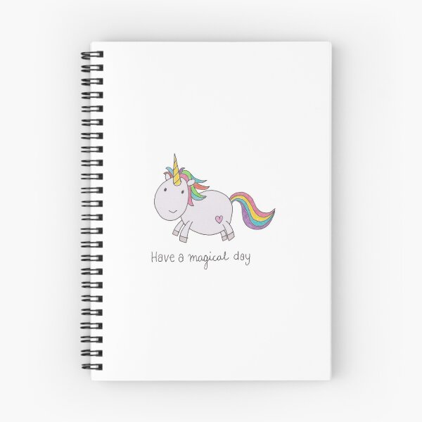 Item preview, Have a Magical ( Rainbow Unicorn) Day - White Background designed and sold by LouiseFranksArt.