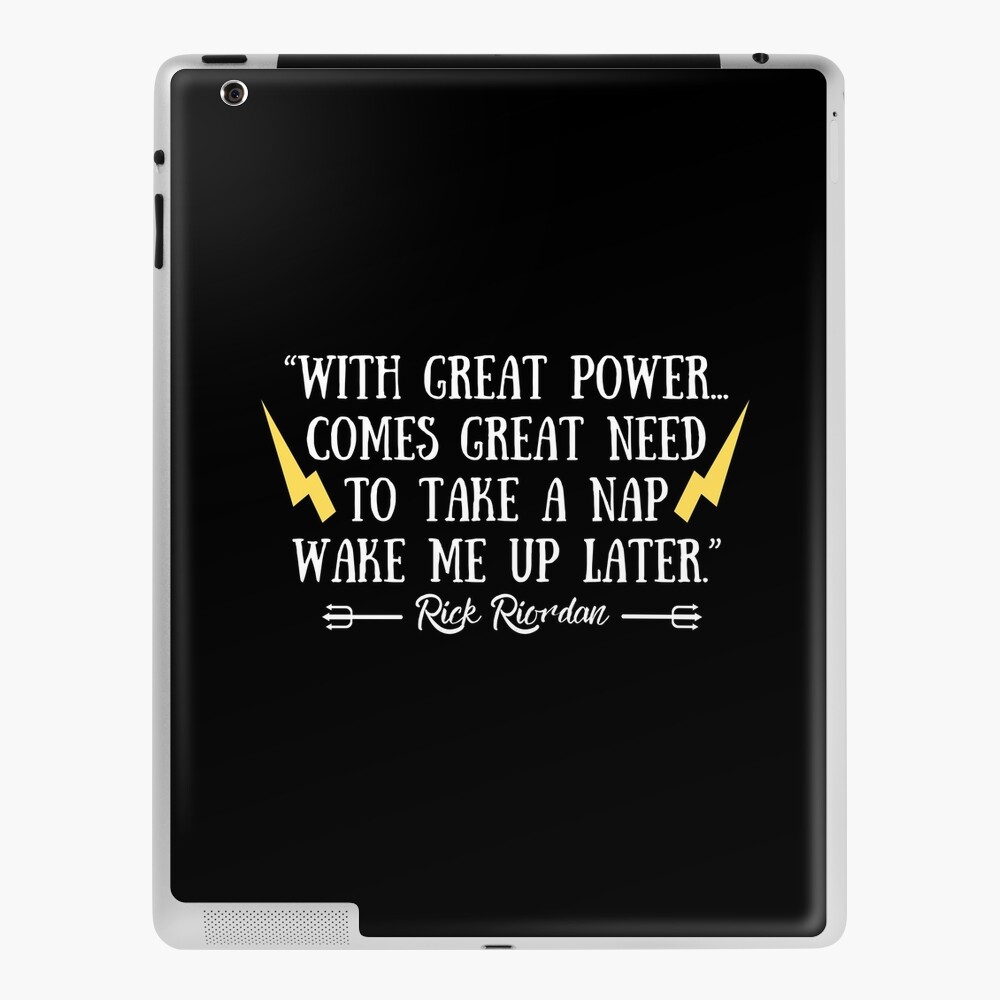 Percy jackson philosophy quote iPad Case & Skin for Sale by