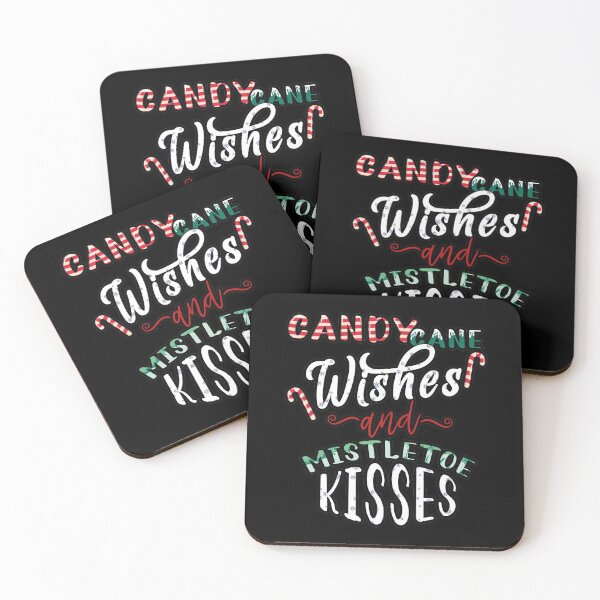 Item preview, Candy Cane Wishes And Mistletoe Kisses Christmas Funny designed and sold by tinypurpleland.