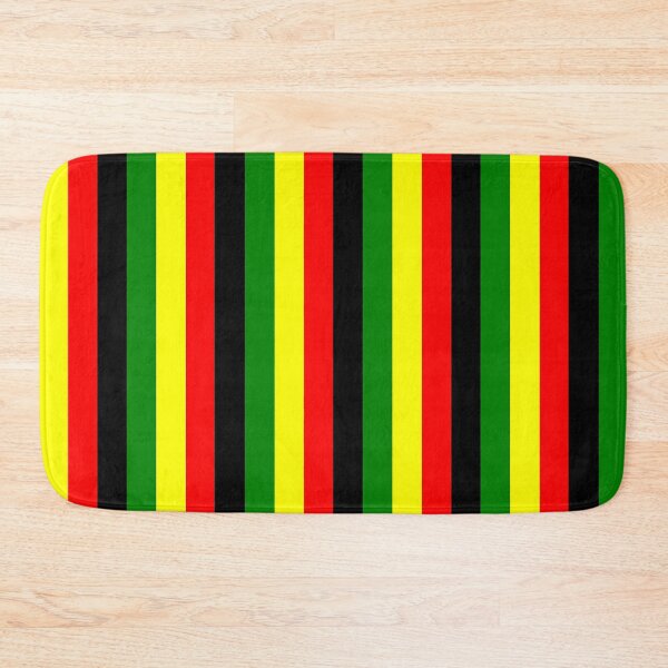 Item preview, Rasta Colors Red Green Gold  Bright Colored Striped Pattern designed and sold by RastaColors.