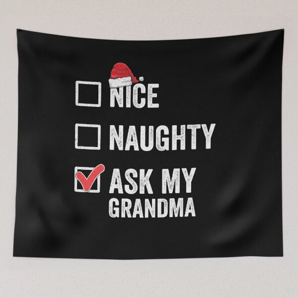 Item preview, Naughty Nice Matching Family Christmas Gifts For Grandkids designed and sold by VDKMerch.