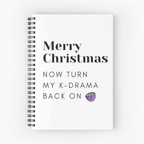 Item preview, Merry Christmas - Now Turn my K-Drama Back On designed and sold by ChopstickNoodle.