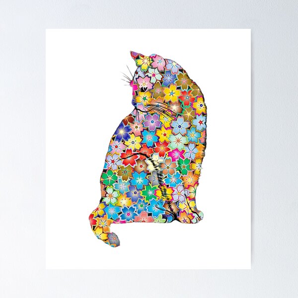 Item preview, Floral Cat designed and sold by Christoferos.