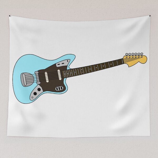 Item preview, Vintage Jazz Guitar - Blue designed and sold by Joelski.
