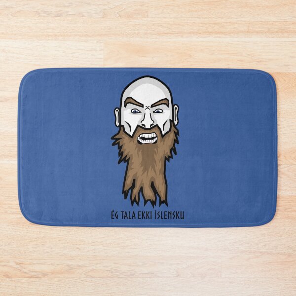 Item preview, angry viking, doesn't speak icelandic on blue designed and sold by MaesterAemon.