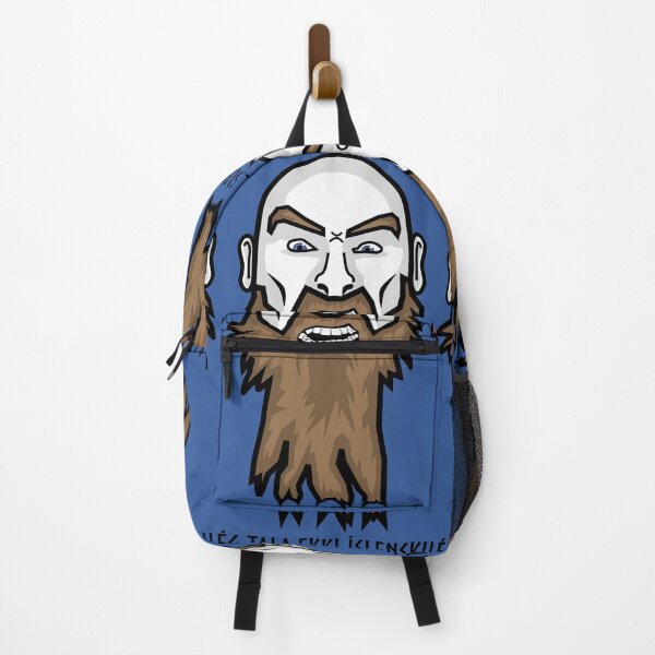 Item preview, angry viking, doesn't speak icelandic on blue designed and sold by MaesterAemon.