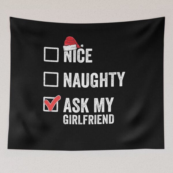 Item preview, Naughty Or Nice Matching Couple Christmas Gift For Boyfriend designed and sold by VDKMerch.