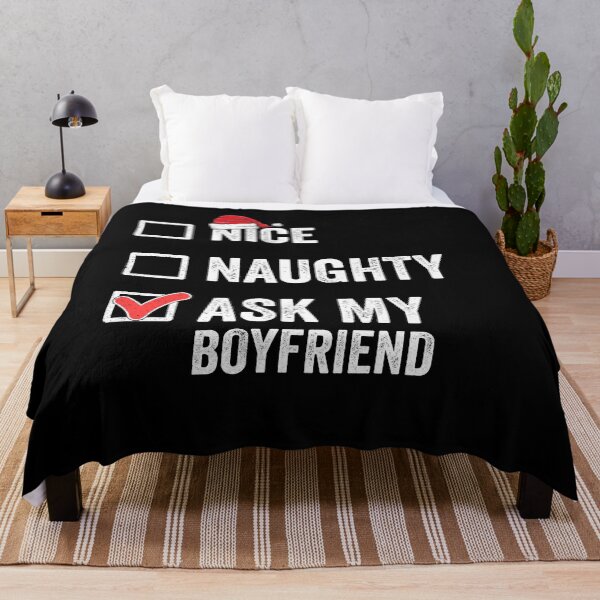 Item preview, Naughty Nice Matching Couple Christmas Gifts For Girlfriend designed and sold by VDKMerch.