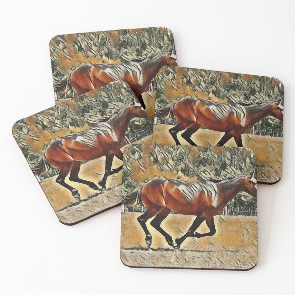 Artikelvorschau, Braunes Pferd - Wildpferd - Geschenk für Pferdeliebhaber entworfen und verkauft von TheGallery69.