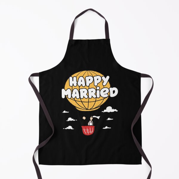 Item preview, Happy Married Hot Air Balloon Love Ride designed and sold by MooonTees.