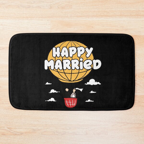 Item preview, Happy Married Hot Air Balloon Love Ride designed and sold by MooonTees.