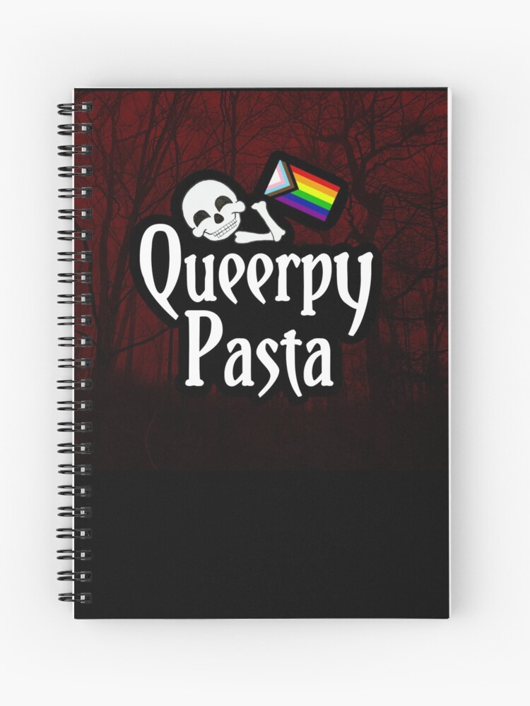 Thumbnail 1 of 3, Journal, Red Queerpypasta Logo designed and sold by Queerpypasta.