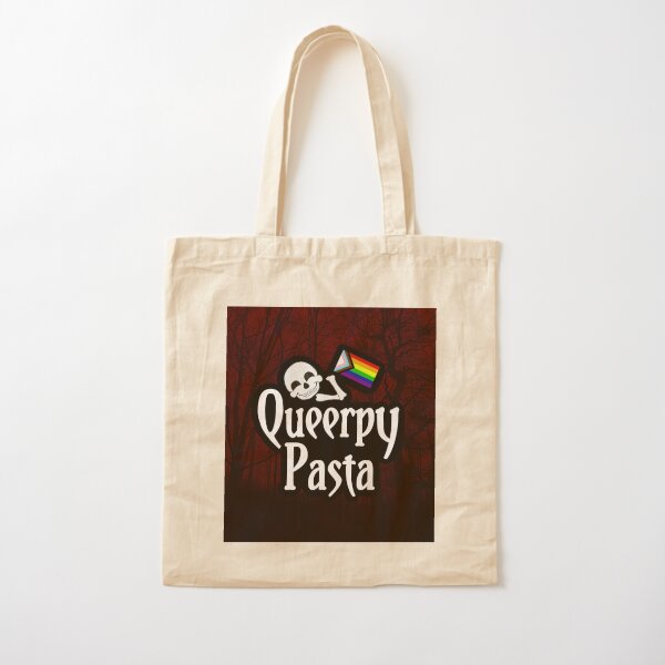 Red Queerpypasta Logo Cotton Tote Bag