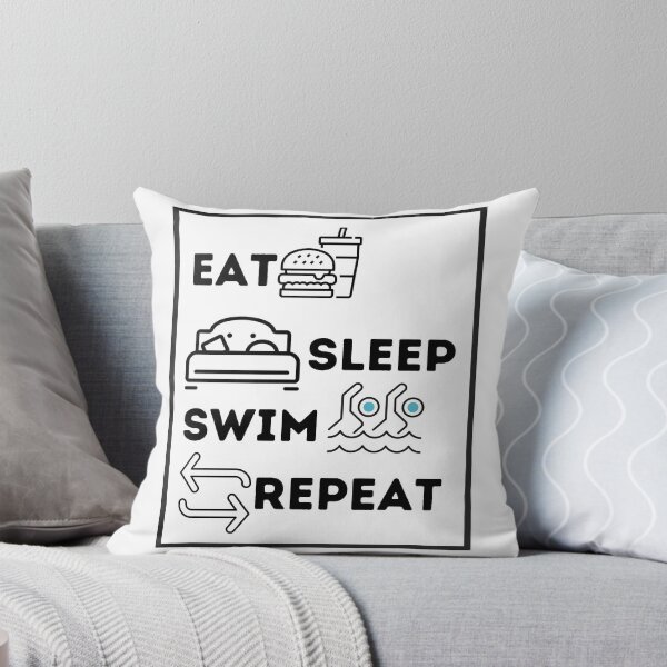 Item preview, Eat Sleep Swim Repeat  designed and sold by ImperialBaron.