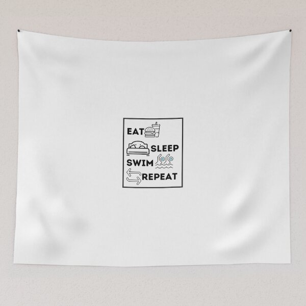 Item preview, Eat Sleep Swim Repeat  designed and sold by ImperialBaron.