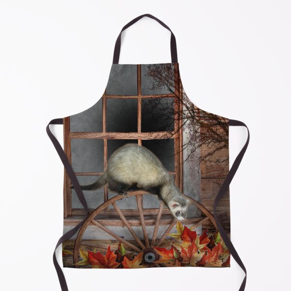 Item preview, Autumn Escape Ferret - Window ferrets art design designed and sold by BarbaraGlebska.