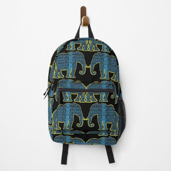Item preview, Blue Asian Elephant with Tribal pattern designed and sold by pelagio.