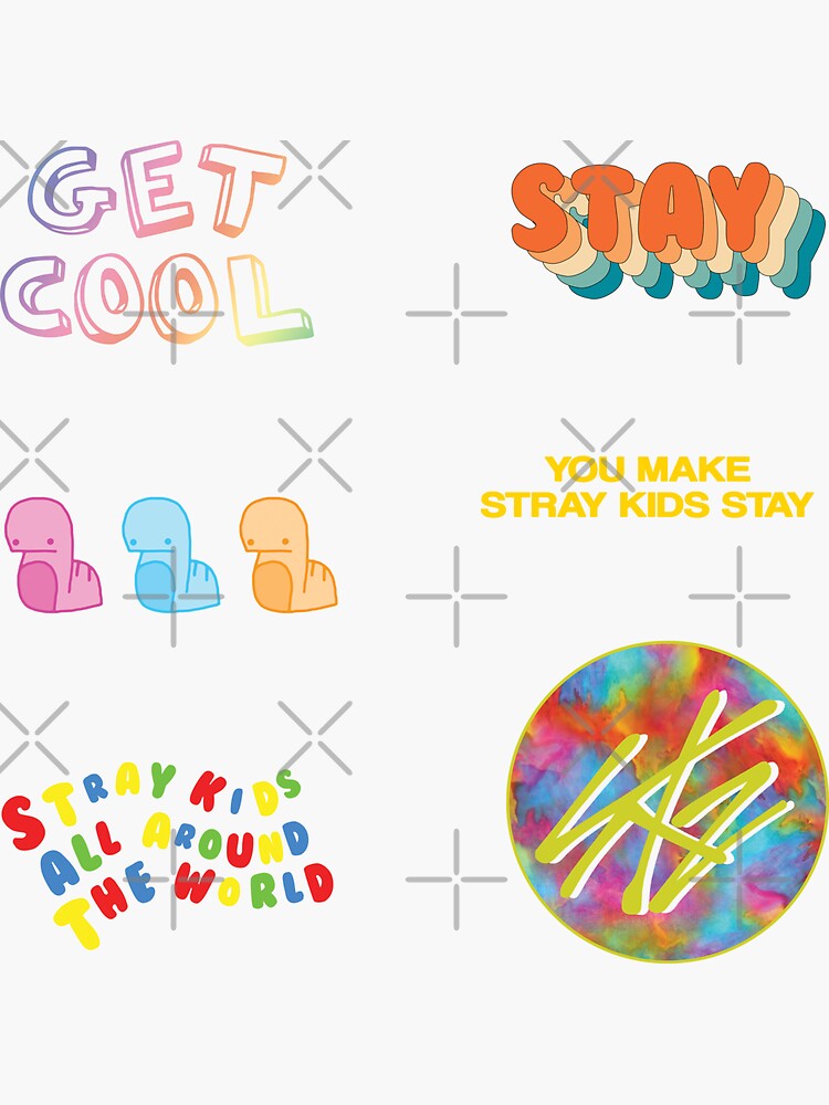 STICKER PACK - Stray Kids SKZ Quotes Funny Cute Collage BRIGHT [BUY MEDIUM  OR LARGER FOR STICKER PACK] Backpack for Sale by SugarSaint