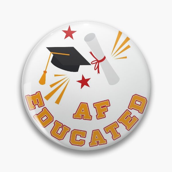 Item preview, educated af graduation designed and sold by design880.