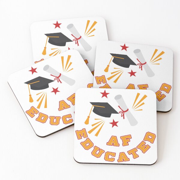 Item preview, educated af graduation designed and sold by design880.