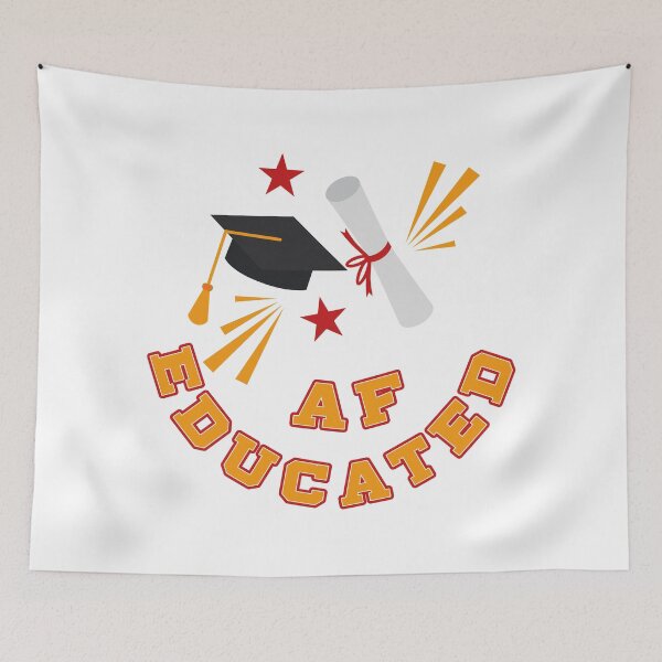 Item preview, educated af graduation designed and sold by design880.