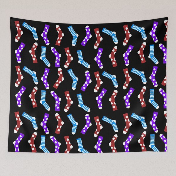 Item preview, Odd Sock Print - Black designed and sold by Kittys-Art.