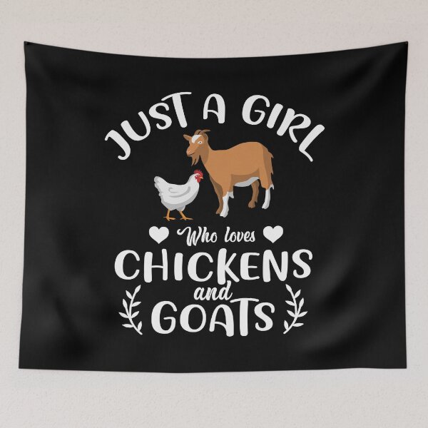 Item preview, ust A Girl Who Loves Goats designed and sold by ElBeDesigns.