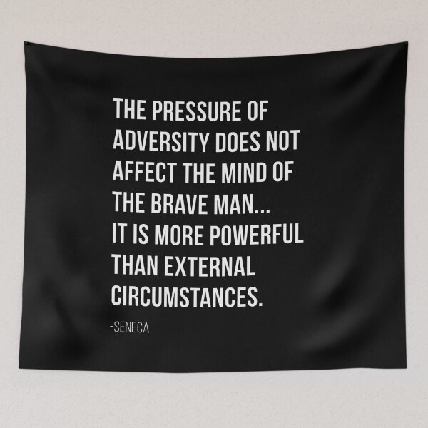 Item preview, Seneca Stoic Quote - The Mind of a brave Man designed and sold by T UNIQUE.