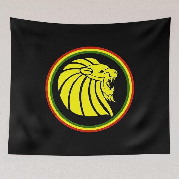 Item preview, Rasta Lion Red Gold and Green Reggae Colors Rainbow designed and sold by RastaColors.