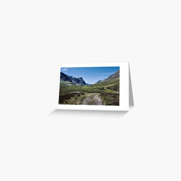 Old Drovers Road Glencoe, Scotland Greeting Card