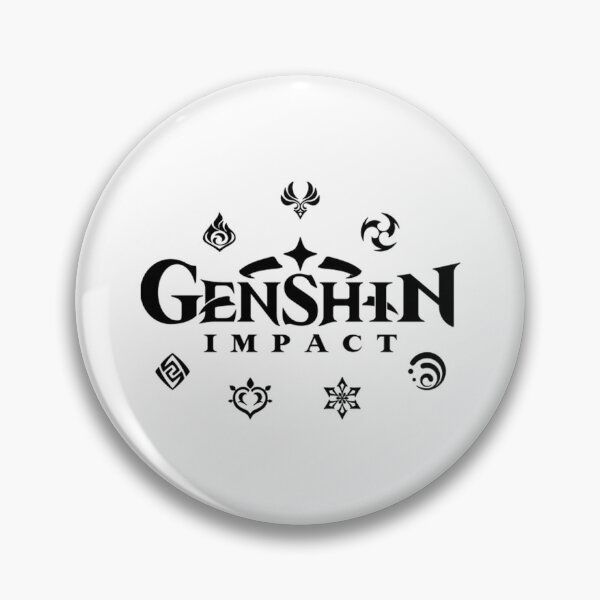 Item preview, Genshin Impact Elements (Black) designed and sold by Melinalemmens.