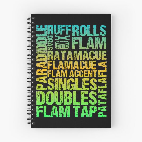 Item preview, Drumming Rudiments Word Cloud designed and sold by Scottees.
