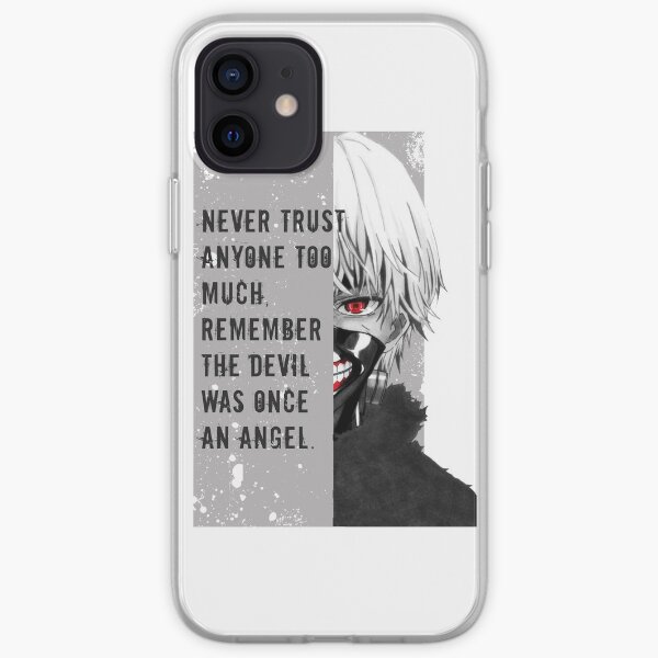 Tokyo Ghoul Kaneki avec citation Coque souple iPhone
