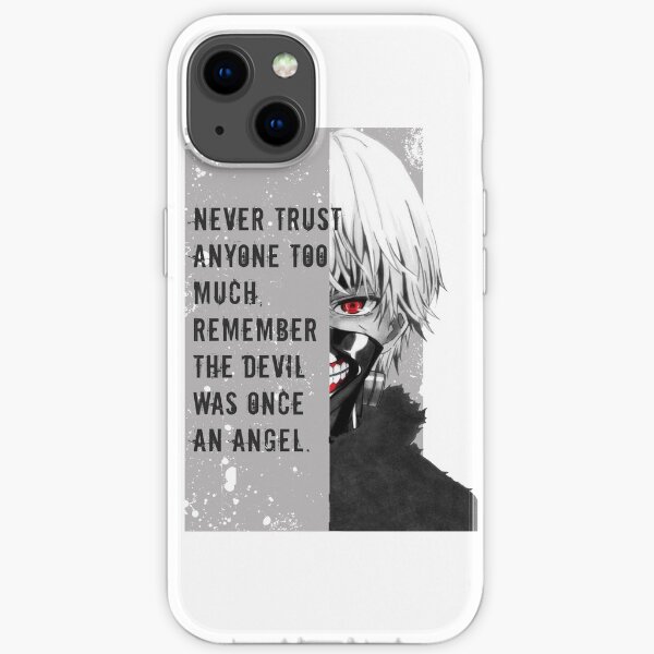Tokyo Ghoul Kaneki avec citation Coque souple iPhone