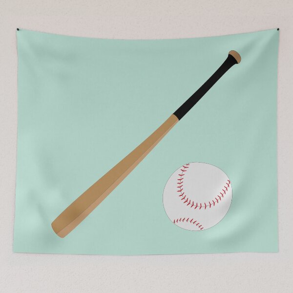Item preview, "Baseball bat and ball" stickers and T-shirt designed and sold by Sharath98.