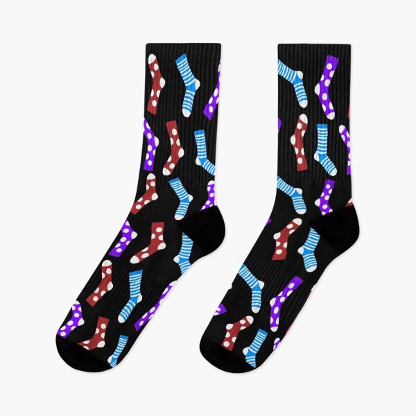Item preview, Odd Sock Print - Black designed and sold by Kittys-Art.
