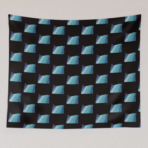Item preview, Oregon State Vintage Blue Rainbow Stripes designed and sold by twicetrader.