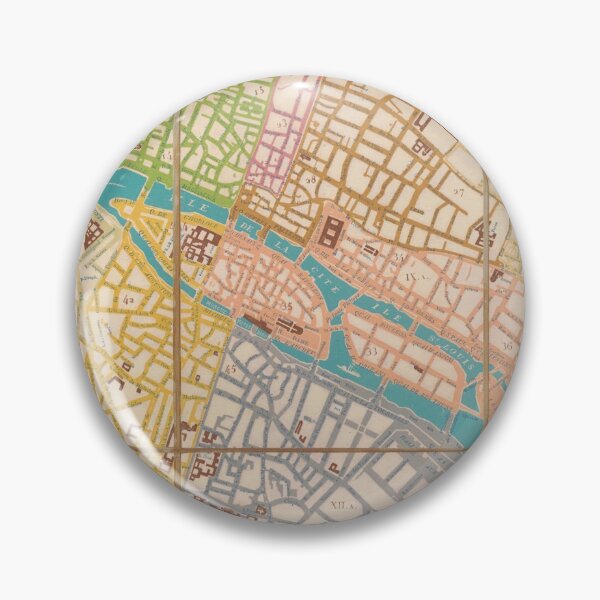 Item preview, Antique Old Paris Map (1840) - Ancienne Carte de Paris (1840) - by Bauerkeller designed and sold by Vintage-TM.