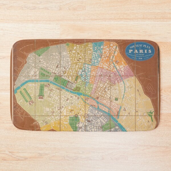 Item preview, Antique Old Paris Map (1840) - Ancienne Carte de Paris (1840) - by Bauerkeller designed and sold by Vintage-TM.