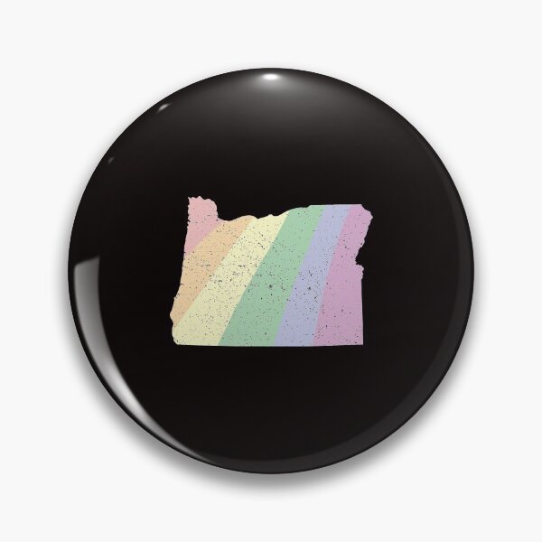 Item preview, Oregon State LGBT Pride pastel Rainbow Outline stripes designed and sold by twicetrader.