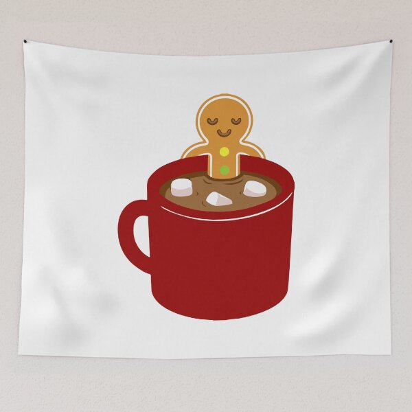 Item preview, GINGER BREAD MAN IN COCOA WITH MARSHMALLOWS designed and sold by Adhiambo.