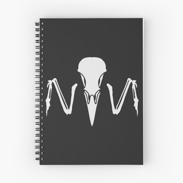 Item preview, Raven Skull and Wing Bones White designed and sold by SpitsPixels.