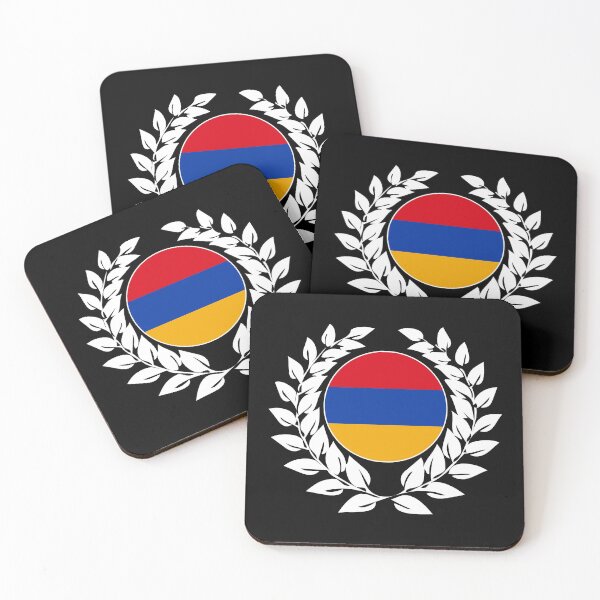 Item preview, Armenia armenian flag banner laurel wreath designed and sold by GeogDesigns.