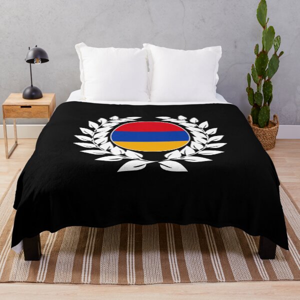 Item preview, Armenia armenian flag banner laurel wreath designed and sold by GeogDesigns.