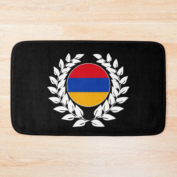 Item preview, Armenia armenian flag banner laurel wreath designed and sold by GeogDesigns.